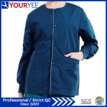 Affordable Hospital Warm Up Snap Front Scrub Jacket Coat (YHS115)